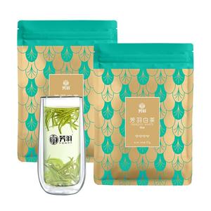 芳羽白茶2024新茶安吉白茶四钻特级茶叶250g散装绿茶叶高山春茶