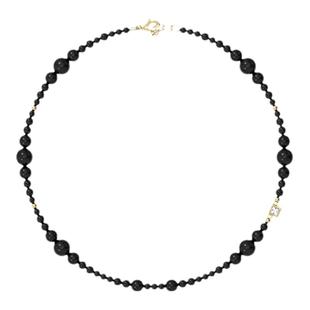 GOOGMO西西里娅系列黑玛瑙项链小众设计冷淡风锁骨颈链串珠choker