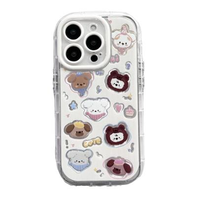 适用苹果iPhone镂空小狗手机壳