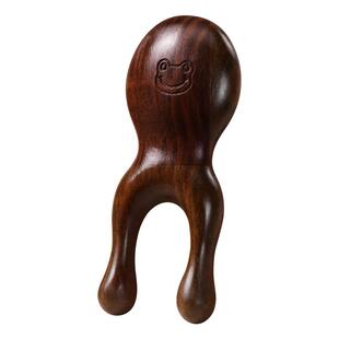 小青蛙檀木按摩器儿童眼部按摩棒推鼻子刮眼睛经络神器推拿工具梳