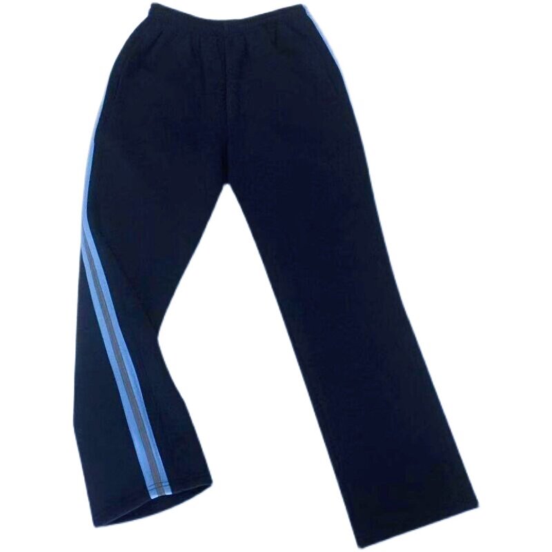 春夏毛圈薄款小学生运动校服裤
