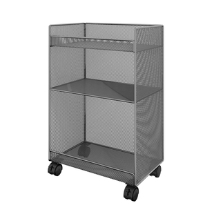 书架落地置物架桌下移动简易书本书包收纳架带轮书桌旁小推车多层