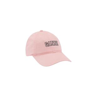 GANNI女士 刺绣logo淡运动棒球帽鸭舌帽A5084465