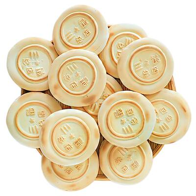 潍坊老式火烧土炉老面杠子头面食硬面烧饼速食麦香味