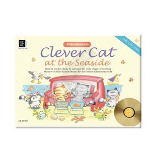 科尼克 海边的聪明猫 钢琴四手联弹 附CD 维也纳UE原版乐谱书 Cornick Clever Cat at the Seaside piano 4 hands UE21464
