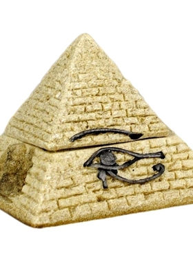 工艺品砂岩古埃及金字塔收纳盒