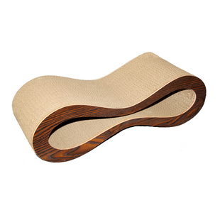 猫咪大号抓板中号宠物曲线8字型小号磨抓瓦楞纸眼镜加大耐磨钻洞