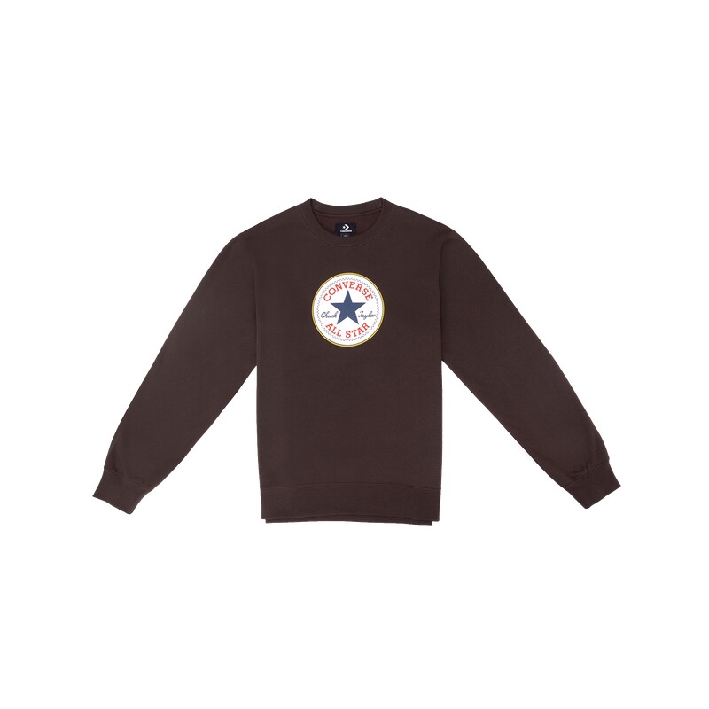 CONVERSE匡威官方 冬季新品圆领经典LOGO叠穿套头衫男卫衣MCK680