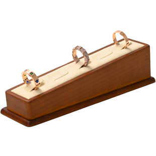 木世高档实木戒指展示架托珠宝首饰店用柜台戒指组合陈列展示道具