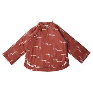 满呐秋冬新品原创设计新中式年服男孩棉袄上衣保暖外套