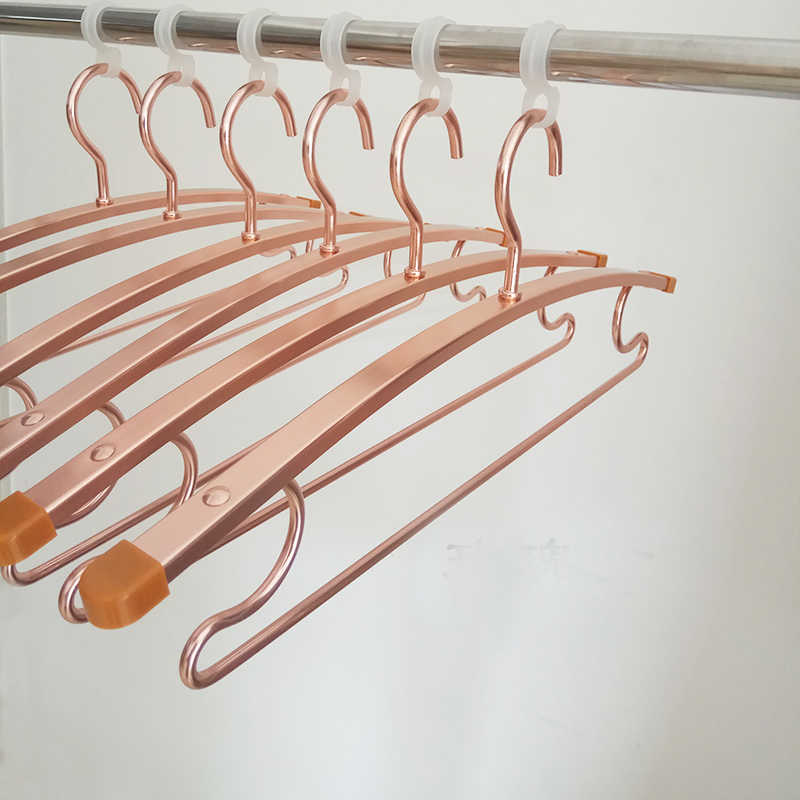 好太空铝衣架家用挂衣太太阳台铝合金晾衣架衣挂防滑衣服撑子挂钩