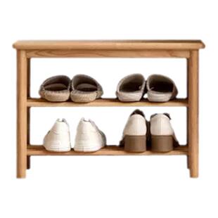 橡木穿鞋凳纯实木鞋架家用门口试鞋凳现代简约换鞋凳简约小巧
