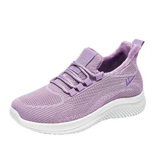 回力妈妈鞋冬季2025新款棉鞋女款加绒加厚老北京棉鞋女保暖运动鞋