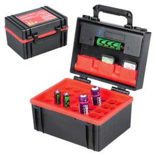 大容量电池盒5号7号18650电池收纳盒电量检测器AA/AAA 五号七号锂电池通用管理测电聚能防护整理存放内存SD卡