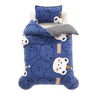 儿童被套120x150cm100幼儿园130单件110×140珊瑚绒牛奶被罩冬季