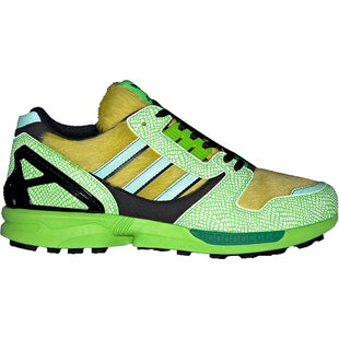 Adidas/阿迪达斯正品x Atmos ZX 8000 G-SNK 3霓虹绿跑步鞋FX8593