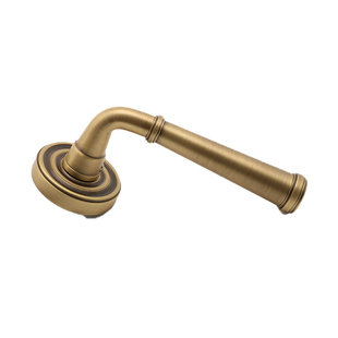 olrvli黄铜美式中式古铜色门锁磁力静音复古法式室内实木双开门锁