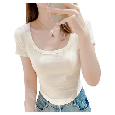 温娴短袖通勤常规纯色