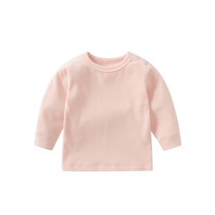 婴儿德绒保暖单件上衣秋衣秋冬宝宝加厚无骨薄绒内衣打底衣服冬季