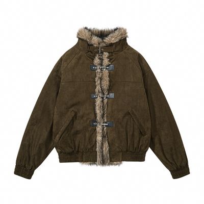 散养文化「麂暖」牛皮绒保暖外套