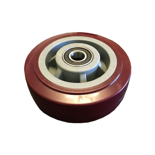 5寸轮子6寸重型静音轮8寸聚氨酯单轮pu 轮平板车轮推车轮4寸脚轮