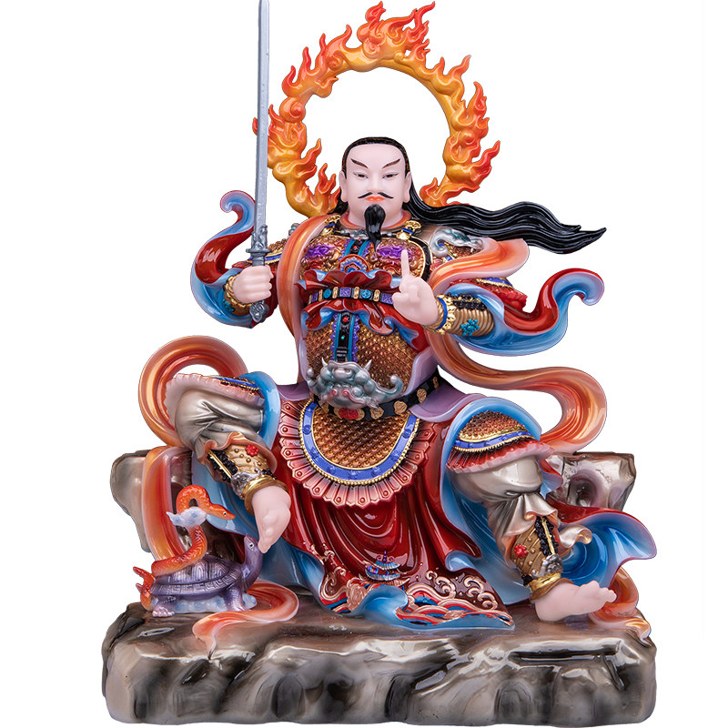 玄天上帝真武大帝汉白玉神像供奉