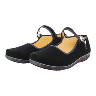 酒店宾馆服务员男女鞋软底平跟绒布舞蹈鞋跳舞工作礼仪老北京布鞋