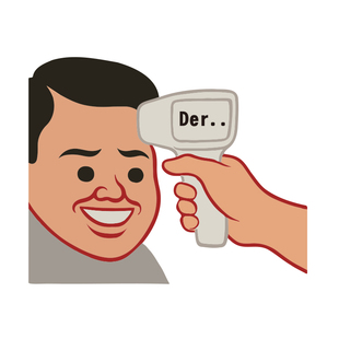 TLP反光贴纸 搞笑玩笑 测温呆 表情包开心就好 平面平板防水贴纸