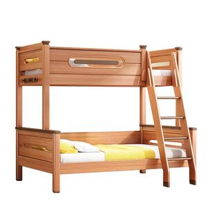 实木上下床上下同宽护栏亚克力透明双层床落地梯子母床气动床箱