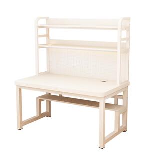 电脑桌家用办公桌书桌书架一体桌带洞洞板简易置物儿童学习写字桌