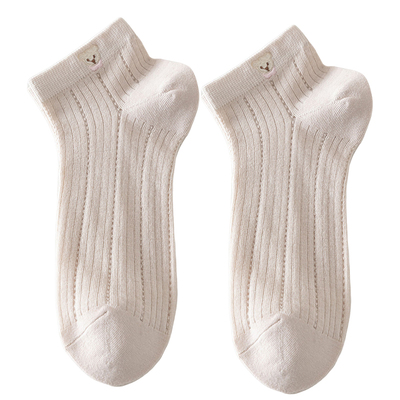 小熊短袜夏薄款女卡通可爱短筒袜