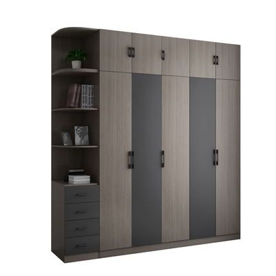 北欧简约现代经济型整体组合衣柜