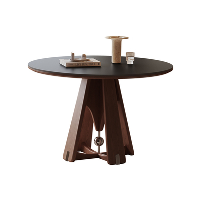 奥古斯特包豪斯中古风岩板圆桌