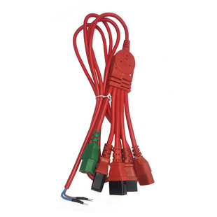 一拖五延长线新国标2+2电动车充电站快充电桩品字一转五加粗纯铜