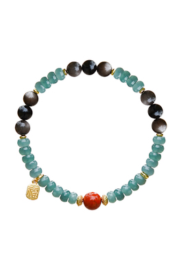 山川心语刘宇宁同款蓝水翡翠手链