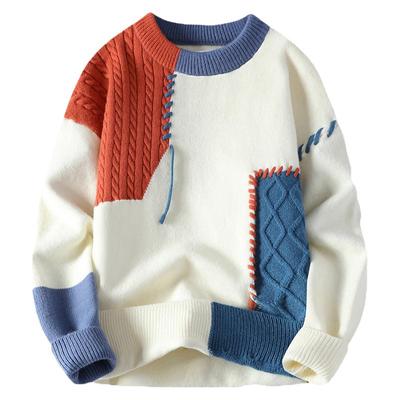 啄木鸟宽松针织圆领品牌毛衣