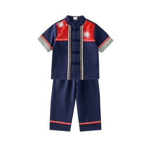 六一儿童节少数民族风表演服装汉服中国风小学生班服舞蹈演出服装