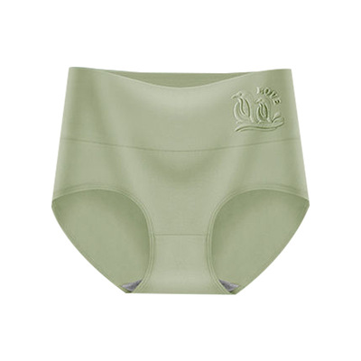 纯棉内裤抗菌中高腰收腹三角裤头