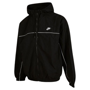 Nike耐克男子连帽夹克春新款宽松运动拼接叠搭复古外套HJ2013-010