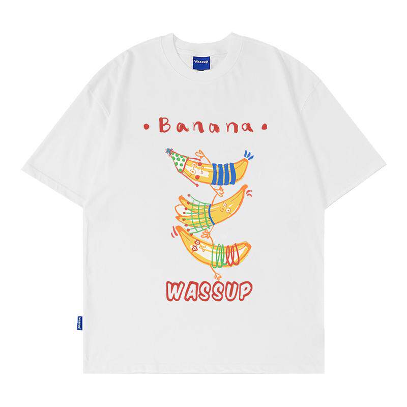 WASSUP香蕉T恤短袖男夏季潮牌