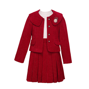 女童连衣裙轻奢小众高端秋冬装2025新款洋气儿童中国风公主裙秋季