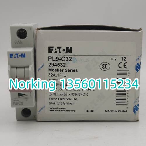 议价EATON伊顿穆勒 微型断路器空气开关PL9-C32 6KA全新1P 32A现