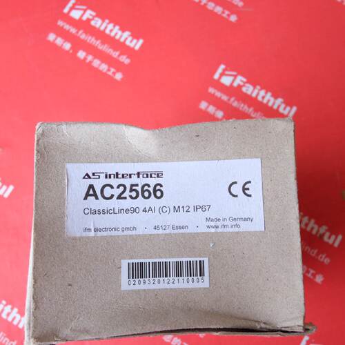 议价Ifm AC2566 易福门全新AS-i ClassicLine从站模块 4AI  M12