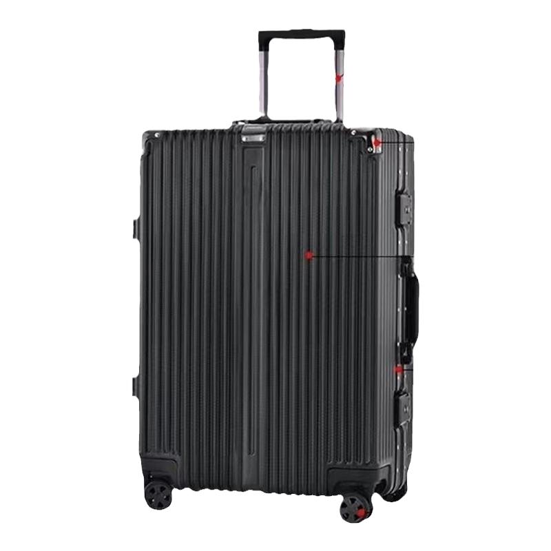 康赛025行李箱铝框款拉杆箱旅行箱结实耐用静音万向轮24寸密码箱