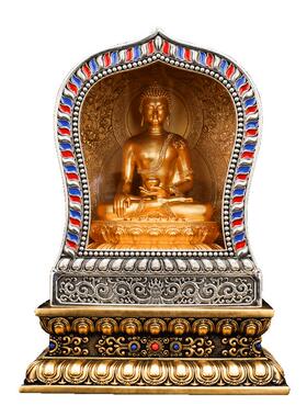 迷你佛龛微型铜像盒子随身摆件