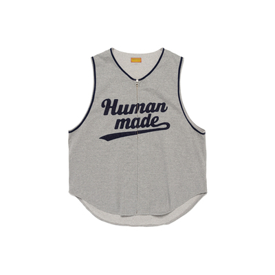HumanMade字母印花棒球背心