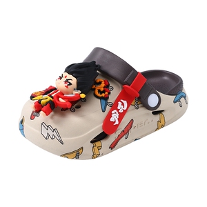 哪吒儿童洞洞鞋男童拖鞋夏季2025新款软底防滑男童拖鞋外穿沙滩鞋