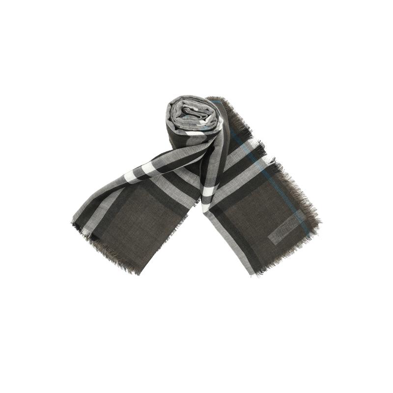 【自营】BURBERRY/博柏利英伦风秋冬女士格纹羊毛混纺长款围巾