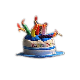 PanParty/ins情侣生日蛋糕帽子头饰派对眼镜生日装饰场景布置拍照