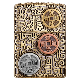 ZIPPO官方旗舰店之宝正品乾道嘉防风煤油打火机送男友生日礼物